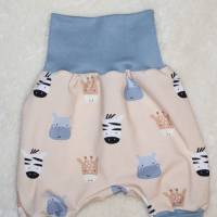 Newborn Baby Set - Pumphose & Mütze - Little Safari BIO Jersey Gr. 50-62 Bild 4
