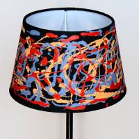 Moderne Lampe | abstrakt handbemalte Tischlampe | zeitgenössisches Kunstwerk | Unikat im modernen Design Bild 2