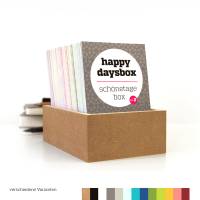 Box zum Sammeln von Erinnerungen – HAPPYDAYSBOX, Kombination aus Kalender und Tagebuch zum Notieren schöner Momente Bild 2