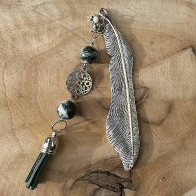 Handgefertigtes Lesezeichen mit Edelsteinen, UNIKAT