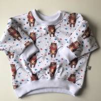 Langarmshirt Sweater Oversize BÄR GEHT ANGELN Größe 56 - 80 für Baby und Kind von zimtblüte Bild 2