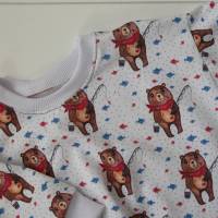 Langarmshirt Sweater Oversize BÄR GEHT ANGELN Größe 56 - 80 für Baby und Kind von zimtblüte Bild 4