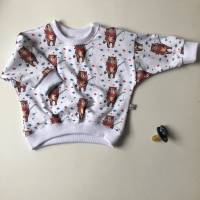 Langarmshirt Sweater Oversize BÄR GEHT ANGELN Größe 56 - 80 für Baby und Kind von zimtblüte Bild 6