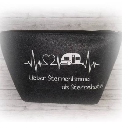 Tasche für Make-up, Kosmetiktasche, Kulturtasche  --  Camper, Camping, Wohnwagen