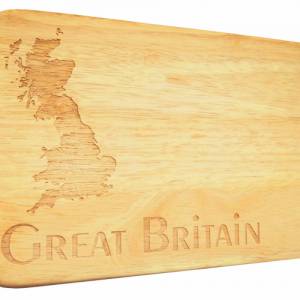 Brotbrett Great Britain Frühstücksbrett Grossbritannien UK Gravur in Holz britisch Bild 1