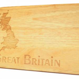Brotbrett Great Britain Frühstücksbrett Grossbritannien UK Gravur in Holz britisch Bild 4