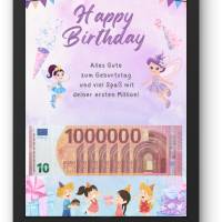 Geldgeschenk Geburtstagskarte "Happy Birthday" Wunscherfüller | Geldgeschenk für Kinder | digitaler Download | P Bild 5