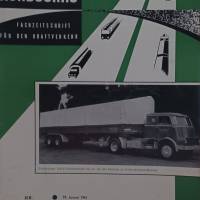 Verkehrs-Rundschau - Fachzeitschrift für den Kraftverkehr Nr. 3  -  19. Januar 1961 Bild 1