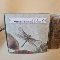 Geschenkverpackung / Geschenkset / Libelle / Gute Laune Gruß / Libellenmotiv Verpackung / Geschenk Insektenmotiv Bild 2