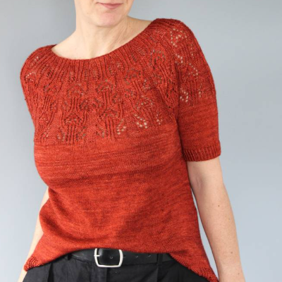 Anleitung: "Marienbad" Pullover stricken mit langen oder kurzen Ärmeln, 11 Größen