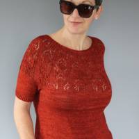 Anleitung: "Marienbad" Pullover stricken mit langen oder kurzen Ärmeln, 11 Größen Bild 10