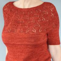 Anleitung: "Marienbad" Pullover stricken mit langen oder kurzen Ärmeln, 11 Größen Bild 2