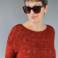Anleitung: "Marienbad" Pullover stricken mit langen oder kurzen Ärmeln, 11 Größen Bild 3