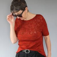 Anleitung: "Marienbad" Pullover stricken mit langen oder kurzen Ärmeln, 11 Größen Bild 4