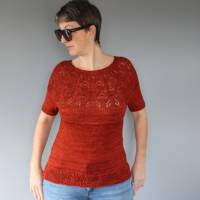 Anleitung: "Marienbad" Pullover stricken mit langen oder kurzen Ärmeln, 11 Größen Bild 9