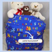 Sitzkissen für Kinderzimmer, Sitzsack, Aufbewahrung für Spielzeug, Kinderzimmer-Accessoire, Teddyaufbewahrung Bild 3