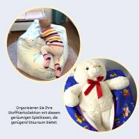 Sitzkissen für Kinderzimmer, Sitzsack, Aufbewahrung für Spielzeug, Kinderzimmer-Accessoire, Teddyaufbewahrung Bild 6