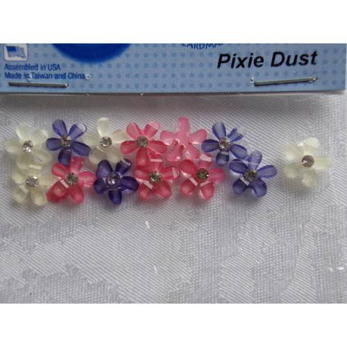 Dress it up Buttons   Blumen      (1 Pck.)     Pixie Dust