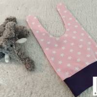 Babymütze Knotenmütze rosa mit Sternen 3 - 6 Monate Bild 2