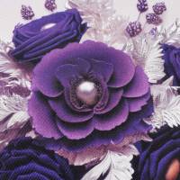 Canvas Panel, 25x25 cm, Purple Roses Bild 3