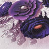 Canvas Panel, 25x25 cm, Purple Roses Bild 4