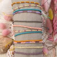 „Lightness“ - Zarte Rocailles-Armbänder in 12 dezenten Sommerfarben Bild 1