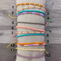 „Lightness“ - Zarte Rocailles-Armbänder in 12 dezenten Sommerfarben Bild 2