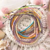 „Lightness“ - Zarte Rocailles-Armbänder in 12 dezenten Sommerfarben Bild 9