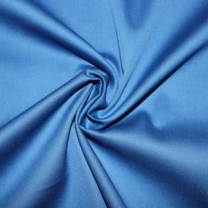 14,30 EUR/m Dirndl-Stoff uni einfarbig blau Baumwollsatin Bild 2