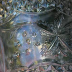 Vase Kristallglas 18 cm Wellenrand 60er 70er Jahre Bild 7