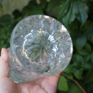 Vase Kristallglas 18 cm Wellenrand 60er 70er Jahre Bild 9