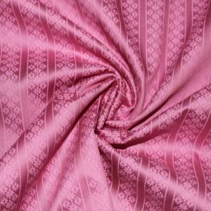 15,70 EUR/m Dirndl-Stoff Ornamente hellrosa auf rosa Baumwollsatin Bild 1