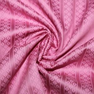 15,70 EUR/m Dirndl-Stoff Ornamente hellrosa auf rosa Baumwollsatin Bild 2