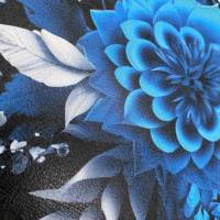 Kunstleder Panel, 30x30 cm, Blue Dahlia Bild 3