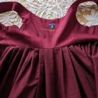 Open Robe Überkleid Regency aus Baumwollsatin mit Stickerei Bild 7