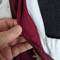 Open Robe Überkleid Regency aus Baumwollsatin mit Stickerei Bild 8