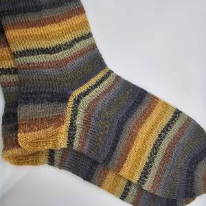 Socken handgestrickt, GRÖßE 40/41, Stricksocken , Stretch Socken, Wandersocken, bequem Bild 3