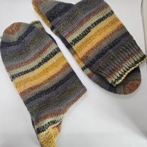 Socken handgestrickt, GRÖßE 40/41, Stricksocken , Stretch Socken, Wandersocken, bequem Bild 5