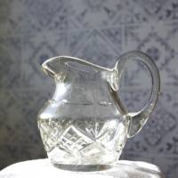 altes Milchkännchen aus Kristallglas Vintage/ G Bild 1