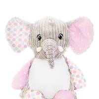 Elefant rosa - Personalisierte Kuscheltiere Bild 1
