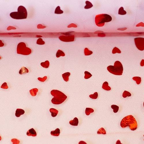 Tüll Twinkle, Herzen rot, Swafing