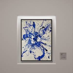 Abstraktes maritimes Acrylgemälde - Originale Kunst - 50x70cm - Wanddekor - Innendekoration - blau, weiß - Meer, Wasser Bild 1