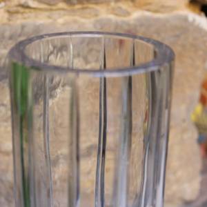 schwere Vase 24 % Bleikristall 30er 40er Jahre Art Deco Bild 5