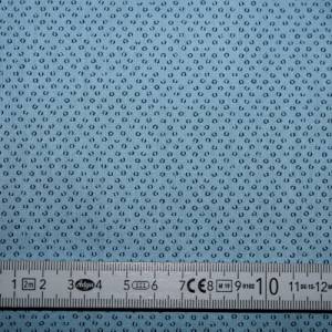 15,70 EUR/m Dirndl-Stoff Pünktchen schwarz auf hellblau Baumwollsatin Bild 6