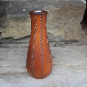 VEB Bischofswerda Vase 17 cm Lausitzer Keramik 60er Jahre DDR GDR Bild 2