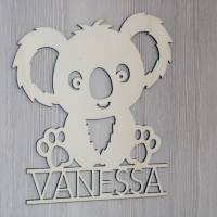 Individuelles Kindertürschild "Koala" - für das Kinderzimmer, Tür, Namensschild, Türschild - aus Holz, u Bild 2
