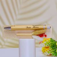 Kugelschreiber Beste Mama Muttertags Geschenk Kugelschreiber aus Bambus personalisiert Bild 5