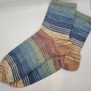 handgestrickte Socken, Größe 38, Sensitive Socks,  für Wollallergiker Bild 3
