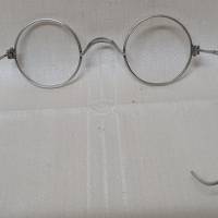 Alte Original Nickelbrille -  Reiterbrille um 1920 Bild 3