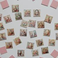 Handmade Legespiel für Erwachsene Ostereier und Osterhasen 24 Paare 48 Karten Bild 2